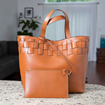 POLO RALPH LAUREN<sup>®</sup> Woven Large Brit Tote Tan 